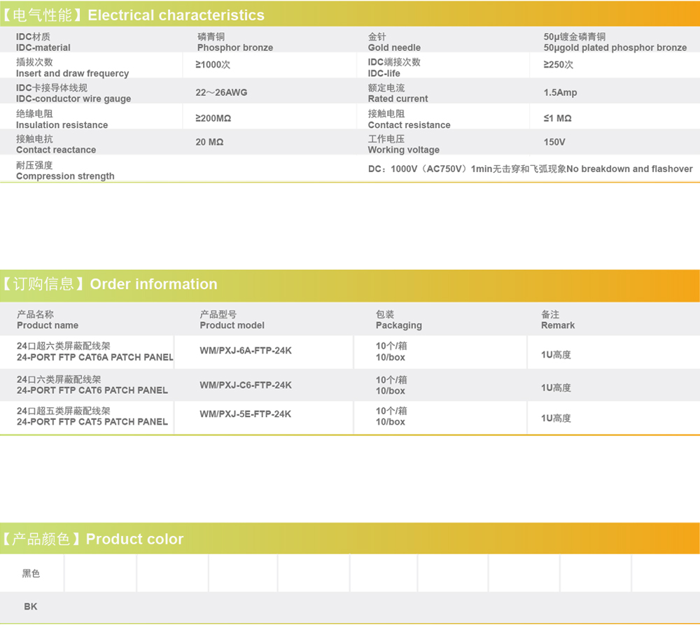 全体式屏障配线架-FTP-PATCH-PANEL
